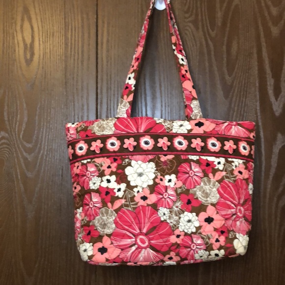 SIERRA PACIFIC CRAFTS QUILTED PURSE VIBRANT FLOWERS LINED ZIPPER CLOSING #166 - Picture 2 of 13